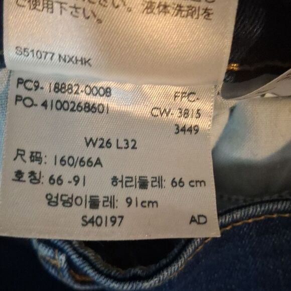 Levi's 721 High Rise Skinny Jeans size 26 - Picture 4 of 5